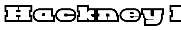 Hackney Block font preview